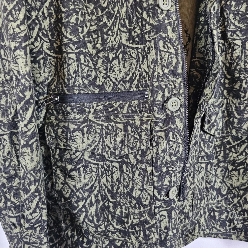 Tavik Men's 5 Pocket Canvas Isle Poplin Jacket Silt Size Medium Cotton EUC Green